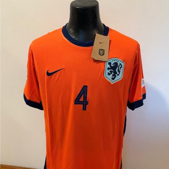 Liverpool FC Netherlands Holanda Virgil Van Dijk Jersey # 4 , Unisex - Picture 7 of 16